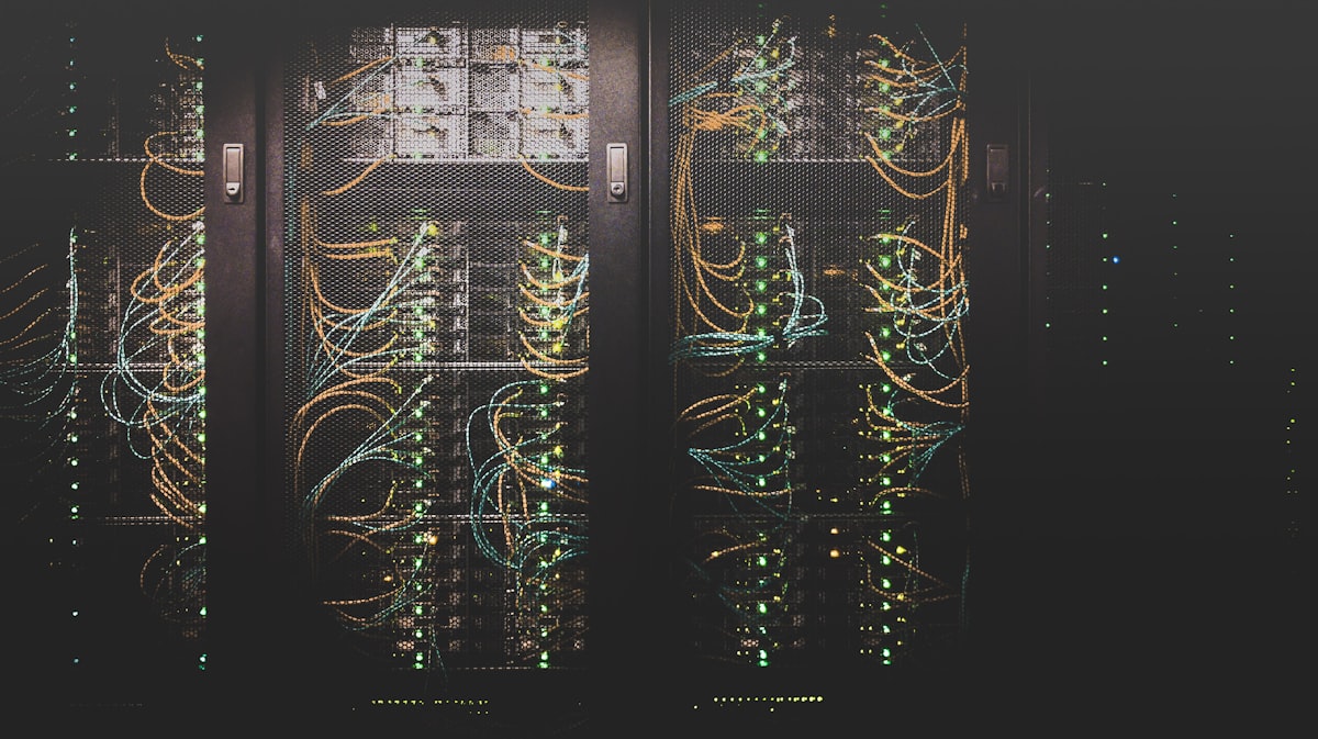 Rack-mounted servers in a data center